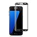 Galaxy S7 Edge Screen Protector, Safodo Lion Series Tempered Glass Screen Protector [0.2mm 9H Hardness Featuring Anti-Scratch] [Ultra High Definition Invisible] - Black