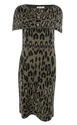 Sweater Sheath Animal Print Cowl Neck Cotton/Viscose/Wool/Knit  Dress