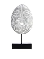 HOME FURNITURE Elemento Decorativo Blanco/Plata