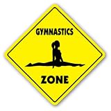 GYMNASTICS ZONE -Sign- novelty gift sport gym