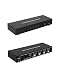 XtremPro 4x1 DP Display Port 1.2 & USB 2.0 KVM Switch Metal Housing w/ USB Keyboard, Mouse, Audio & Microphone Port w/Power Adapter - Black (61020)