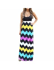 Sleeveless Summer Cotton Striped Print  Dress