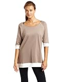 Hknb Heidi Klum For New Balance Women's Flashdance Sweatshirt, Taupe/Winter White, Large