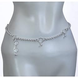 Back Belly Chains in Sterling Silver Length 35 inches (b273)