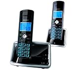 Alcatel Versatis D300 Duo T�l�phone sans-fil avec combin� suppl�mentaire Noir