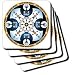 Perkins Designs Disc Golf - Use Your Head 1 skeleton disc golfer uses his hat as a basket to putt in to - Coasters