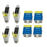 *TITOPATEN* 8x Kodak Nr. 10 SET passend für Kodak Hero Office 6.1. Kompatible premium XL Druckerpatronen in 4x Farbe und 4x Schwarz. Sehr gute Laufleistung und Preiswert!
