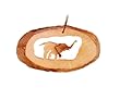 Olive Wood Elephant Ornament