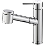 Kraus KPF-2610CH Modern Mateo Single Lever Pull Out Kitchen Faucet, Chrome