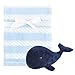 Hudson Baby Blanket with Plush Toy Set, Mr. Penguin, One Size