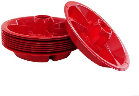 The Go Plate - Rich Red - 10 Pack-As Seen On TV