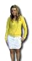Venus Williams Yellow Terry cloth Hoodie Sweatshirt Size Medium