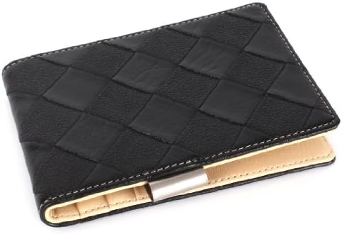 Personalized ARGYLE Wallet Money Clip Card Holder Free Engraving Gift Black