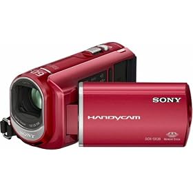 Sony DCRSX30ER Handycam Camcorder With 4GB Internal Memory (2h 55mins) - Red