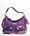 Coach Signature Poppy Tartan Poppy Swing Berry Multi