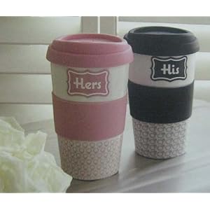 Hallmark Wedding WEH6209 His & Hers Travel Mug Set