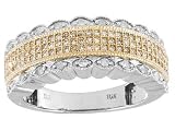 10KT WG .45CTW DIAMOND MICRO PAVE RING