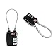 BOOM TSA Approved Set-Your-Own Combination Travel Lock,2 pack 3 Digit Combination Cable Lock for Suitcase,Travel Bags, GYM and Home Use