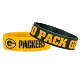 Forever Collectibles NFL Green Bay Packers Bulky Bandz Bracelet 2-Pack