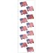 Stars and Stripes Metallic Sticky Seals Image