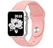 top4cus Apple Watch Band 42mm Soft Silicone Replacement Sport Strap iWatch Band for Apple Watch 42mm Model - Small/Medium - Vintage Rose