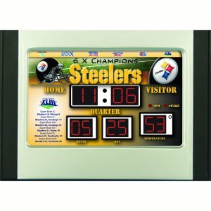 Pittsburgh Steelers NFL Scoreboard Alarm Clock
