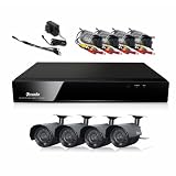 ZMODO 8 CH CCTV Security DVR 4 Outdoor IR Camera System 500GB Hard Drive