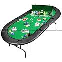 Full Size Oval Poker Table, Green