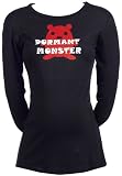 Spoilt Rotten - Dormant Monster - Long Sleeve Maternity Funny T-Shirt BLACK, Medium, M