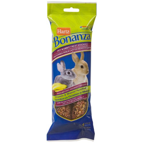 Hartz Bonanza 4-Pack Treat Stick, Rabbit