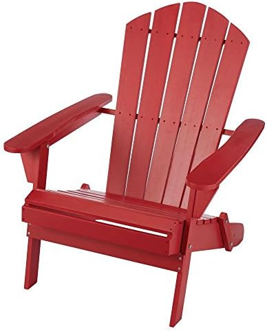 Adirondack Wood Folding Chair in Chili