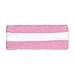 Cotton Terry Cloth Stretchy Stripe Sports Headband - PINK WHITE