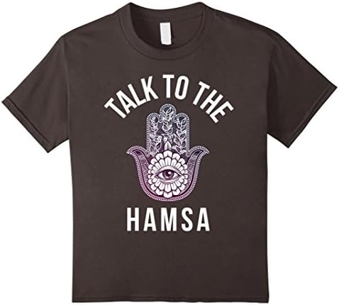 Kids Talk-To The-Hamsa' T-shirt,Yoga'-Lover,Vintage',Tee-Shirt 8 Asphalt