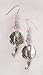 Fairy and Glass Bead Dangle Earrings