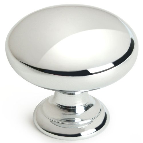 Cosmas 4950CH Polished Chrome Cabinet Hardware Round Mushroom Knob - 1-1/4