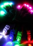 LED Raver Gloves 6 Mode with Free Finger Lights