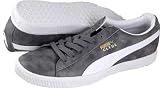 PUMA Clyde Cloud L Gr/Wht Suede Leather Sneakers
