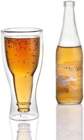 Piggy2gether - Creative Hopside Down Double Wall Beer Cup Beer Glass 8 Oz, colectible and gift