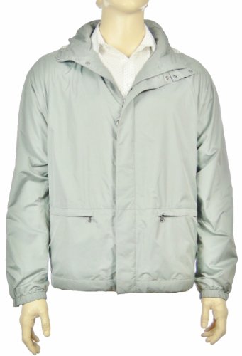 Hugo Boss Nosun Mens Gray Waterproof Jacket Gray 