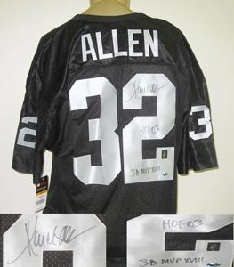 Marcus Allen Signed Black Oakland Raiders Wilson Jersey - HOF, SB MVP
