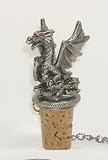 Dragon Pewter & Cork Wine Bottle Stopper
