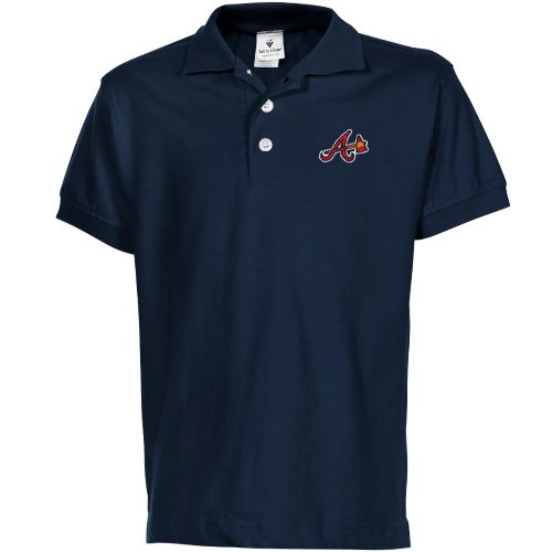 Atlanta Braves Toddler Mascot Polo - Navy Blue (2T)