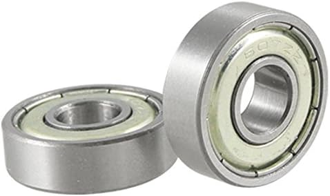 uxcell 2 Pcs 7 x 19 x 6 607ZZ Double Shielded Deep Groove Ball Bearings