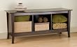 Manhattan Bench in Espresso Finish By Prepac Furniture