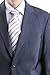 Men's 2 Button Super 150s Extra Fine Gray Dress Suit with Flat Front Pants