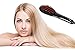 EQOBA Ceramic Hair Straightener Brush with Anti-Scald Protection and LCD Display