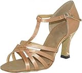 Produkt-Bild: Exclusive Dance Shoes Damen Tanzschuhe Latein caramel 55mm Absatz