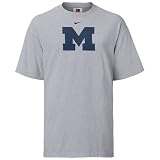 Michigan Wolverines Nike Logo Grey Short Sleeve Tee