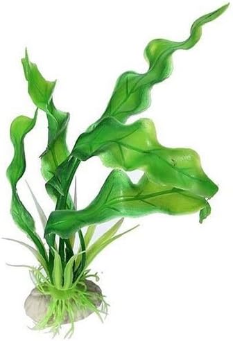 2 Pcs Stunning Green Artificial Plastic Grass Fish Tank Water Plant Aquarium Decor