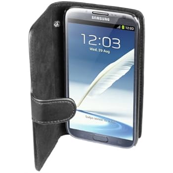 mumbi Etui Cuir Samsung Galaxy Note 2 en Book Style - Étui Housse Protecteur Pochette Bookstyle Noir mumbi Etui Cuir Samsung Galaxy Note 2 en Book Style - Étui Housse Protecteur Pochette Bookstyle Noir